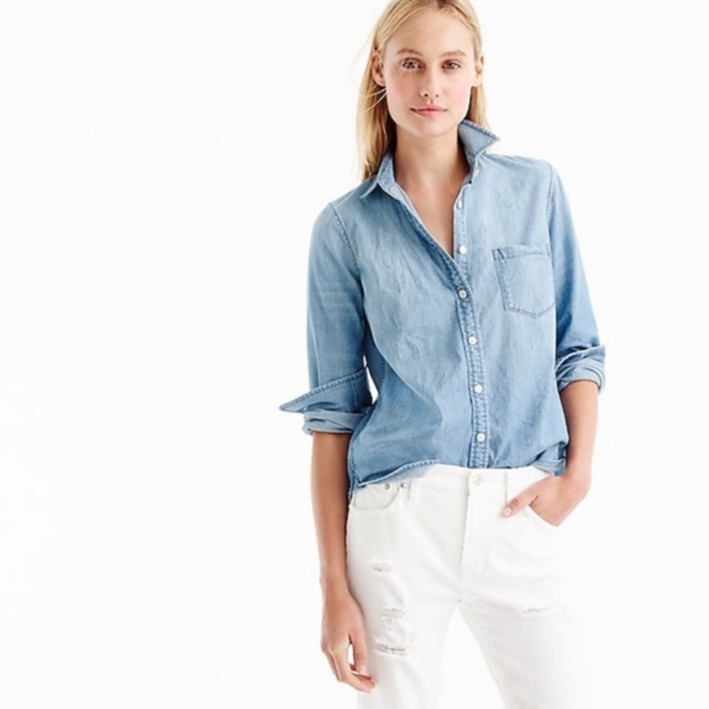 J. Crew Women’s Always Chambray Button Down
